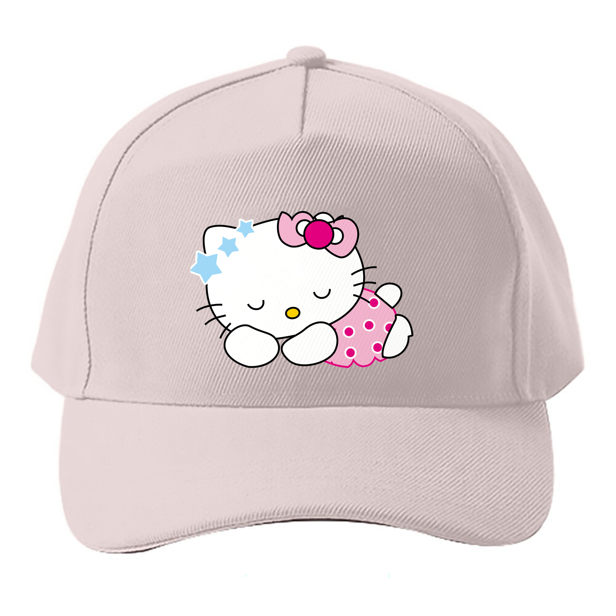（画像用） Hello Kitty ハローキティ ベースボールキャップ 綿100％ 男女兼用 帽子 スポーツ